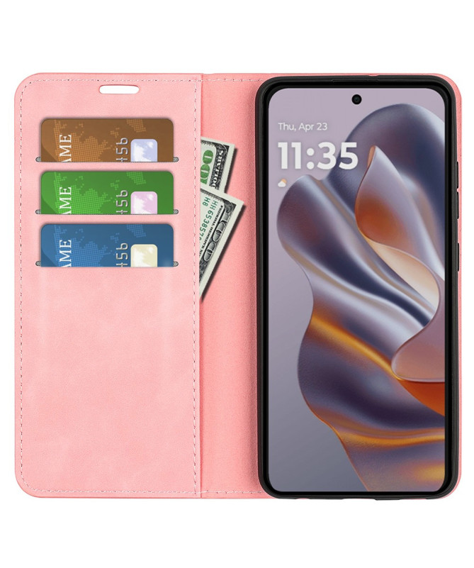 Étui Motorola Edge 50 Neo simili cuir fonction stand