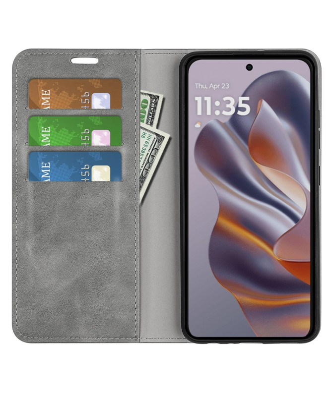 Étui Motorola Edge 50 Neo simili cuir fonction stand