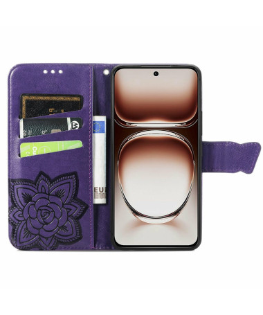Housse Motorola Edge 50 Neo Papillon Relief Violet - photo 12