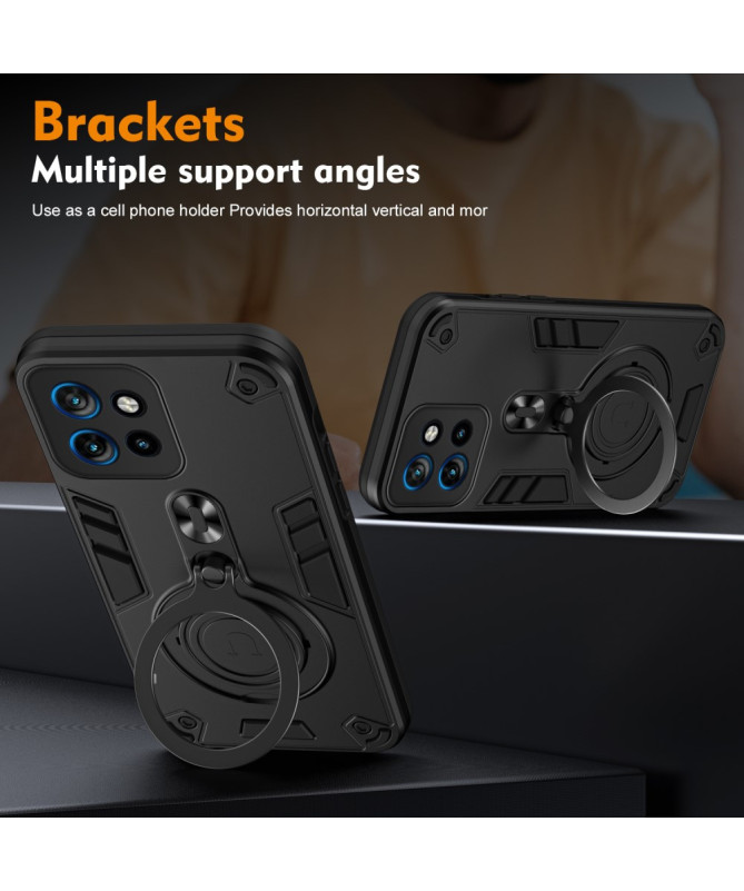 Rotak - Coque Motorola Edge 50 Neo avec Anneau Rotatif