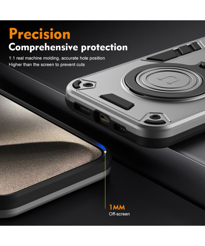 Rotak - Coque Motorola Edge 50 Neo avec Anneau Rotatif