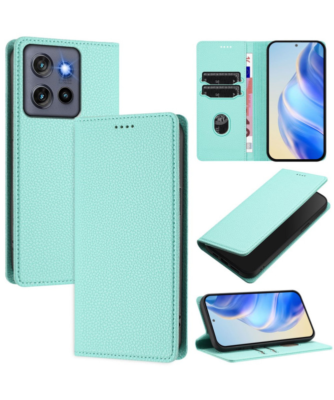 Housse Motorola Edge 50 Neo Flip Cover Texture Grainée