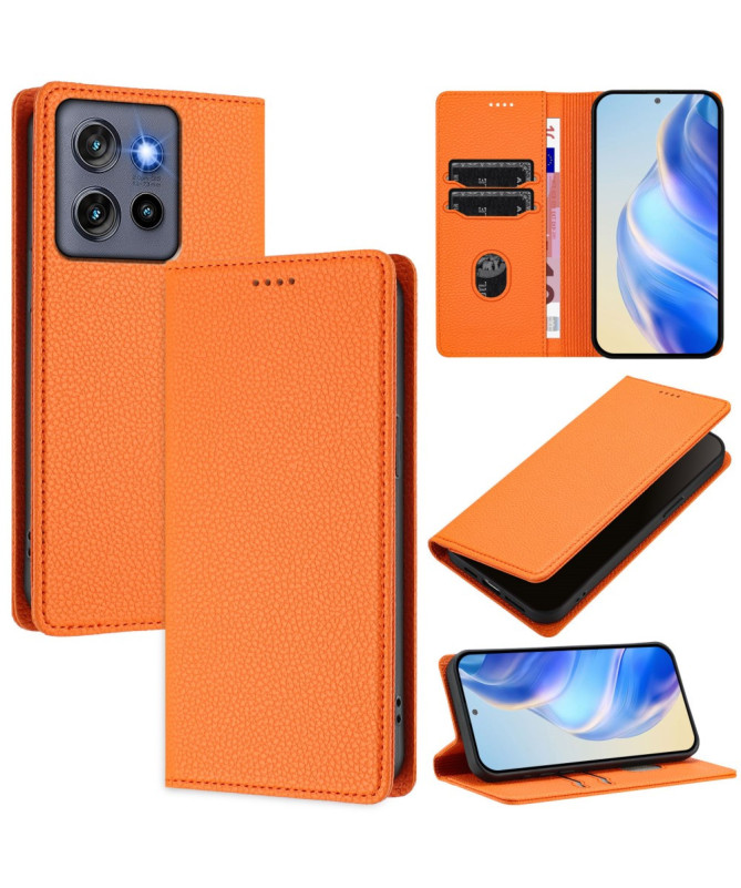 Housse Motorola Edge 50 Neo Flip Cover Texture Grainée