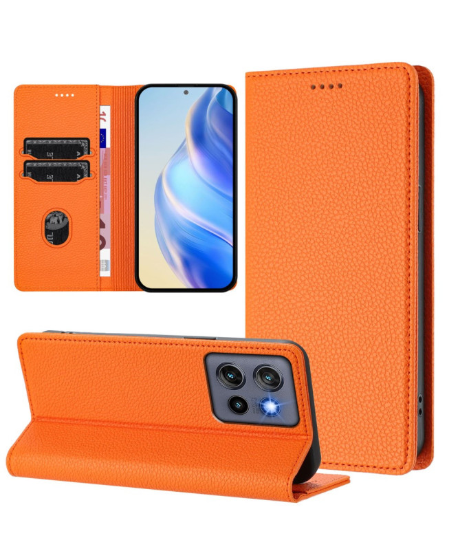 Housse Motorola Edge 50 Neo Flip Cover Texture Grainée