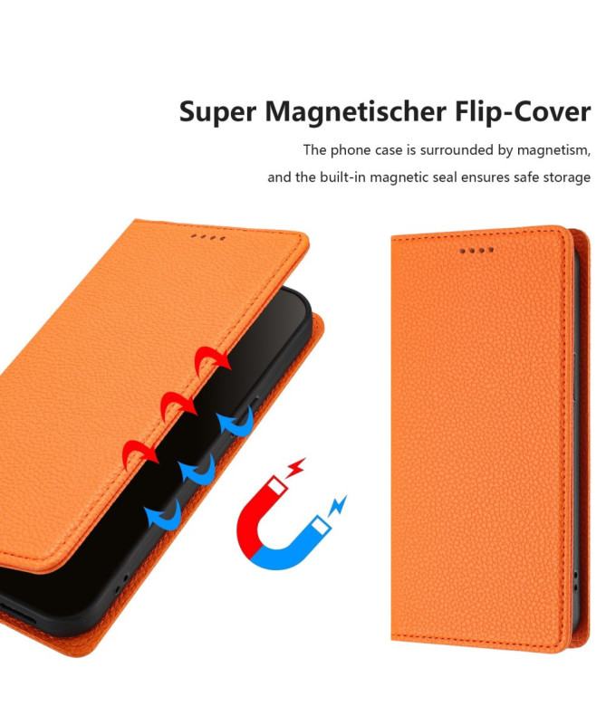Housse Motorola Edge 50 Neo Flip Cover Texture Grainée