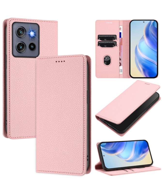 Housse Motorola Edge 50 Neo Flip Cover Texture Grainée