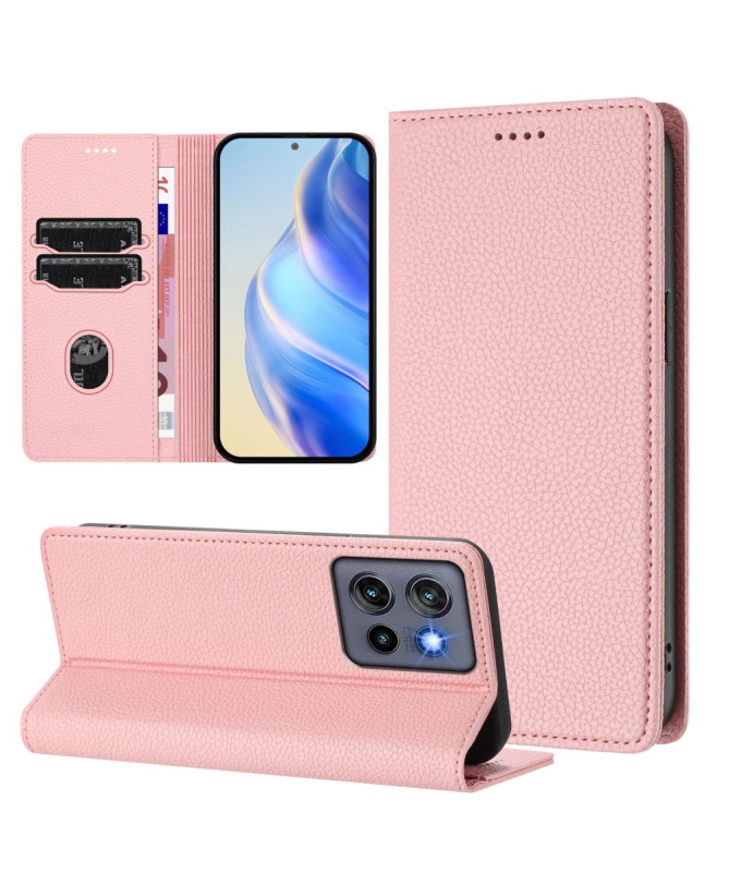 Housse Motorola Edge 50 Neo Flip Cover Texture Grainée