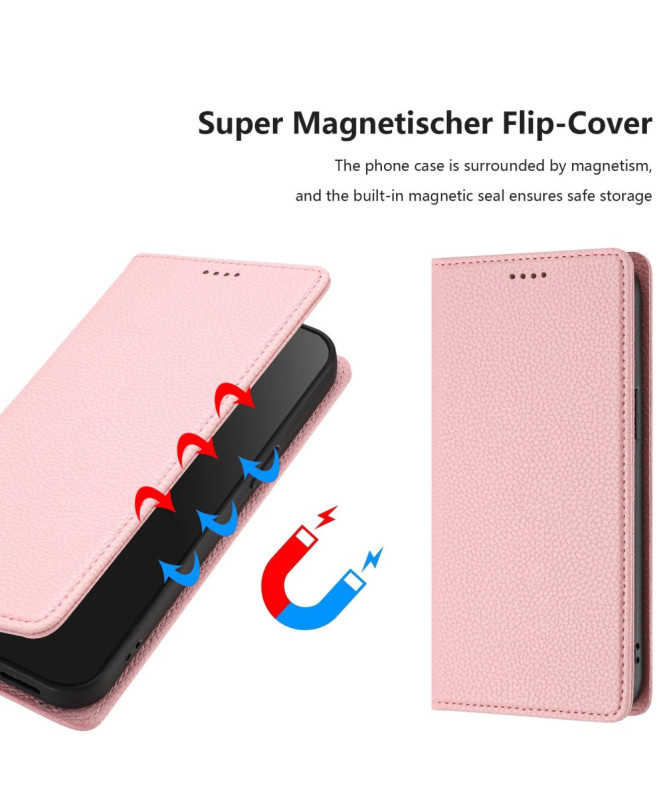 Housse Motorola Edge 50 Neo Flip Cover Texture Grainée