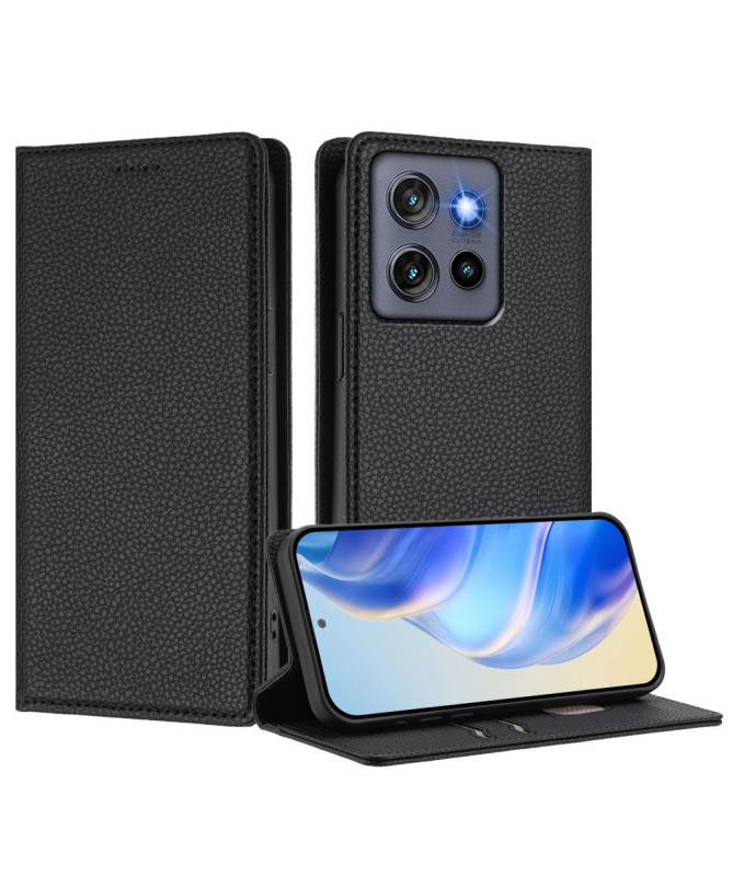 Housse Motorola Edge 50 Neo Flip Cover Texture Grainée