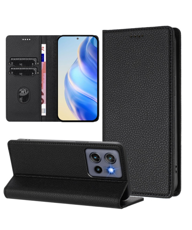 Housse Motorola Edge 50 Neo Flip Cover Texture Grainée