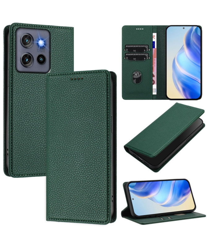 Housse Motorola Edge 50 Neo Flip Cover Texture Grainée