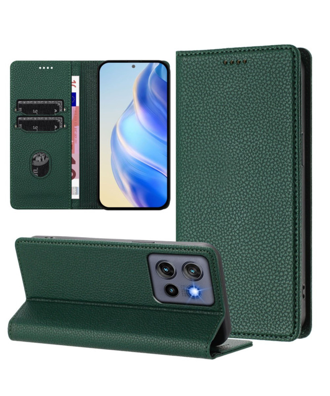 Housse Motorola Edge 50 Neo Flip Cover Texture Grainée