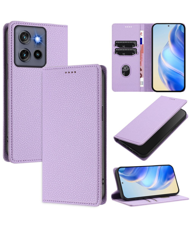 Housse Motorola Edge 50 Neo Flip Cover Texture Grainée