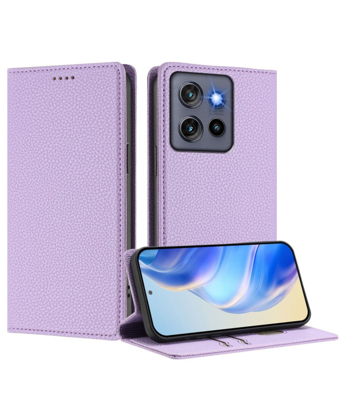 Housse Motorola Edge 50 Neo Flip Cover Texture Grainée