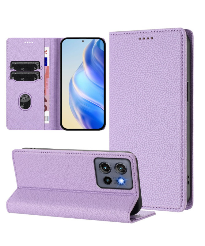 Housse Motorola Edge 50 Neo Flip Cover Texture Grainée