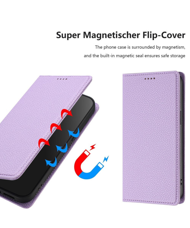 Housse Motorola Edge 50 Neo Flip Cover Texture Grainée