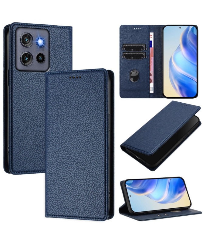 Housse Motorola Edge 50 Neo Flip Cover Texture Grainée