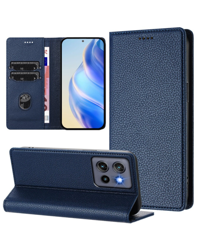 Housse Motorola Edge 50 Neo Flip Cover Texture Grainée