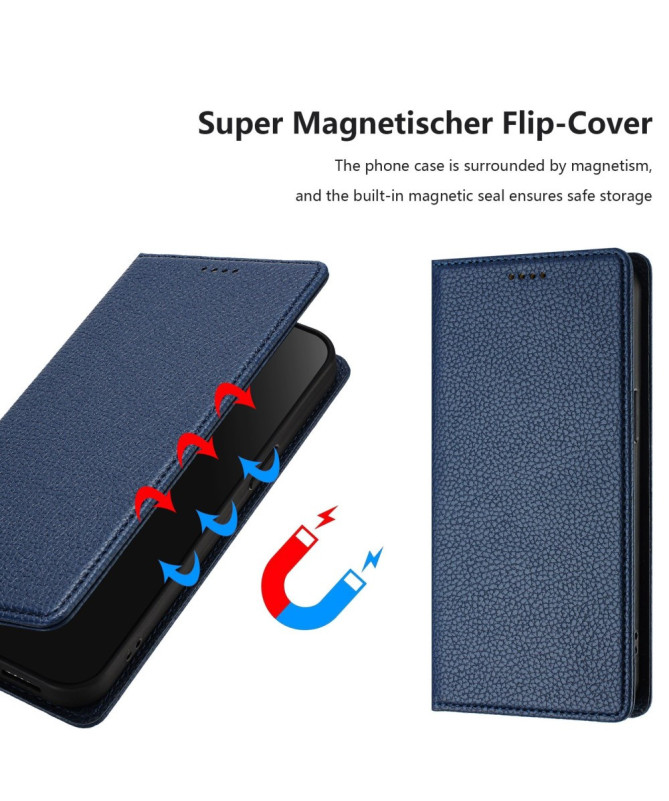 Housse Motorola Edge 50 Neo Flip Cover Texture Grainée