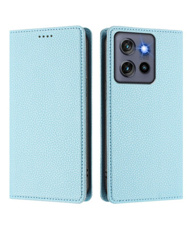 Housse Motorola Edge 50 Neo Flip Cover Texture Grainée Bleu clair - photo 44