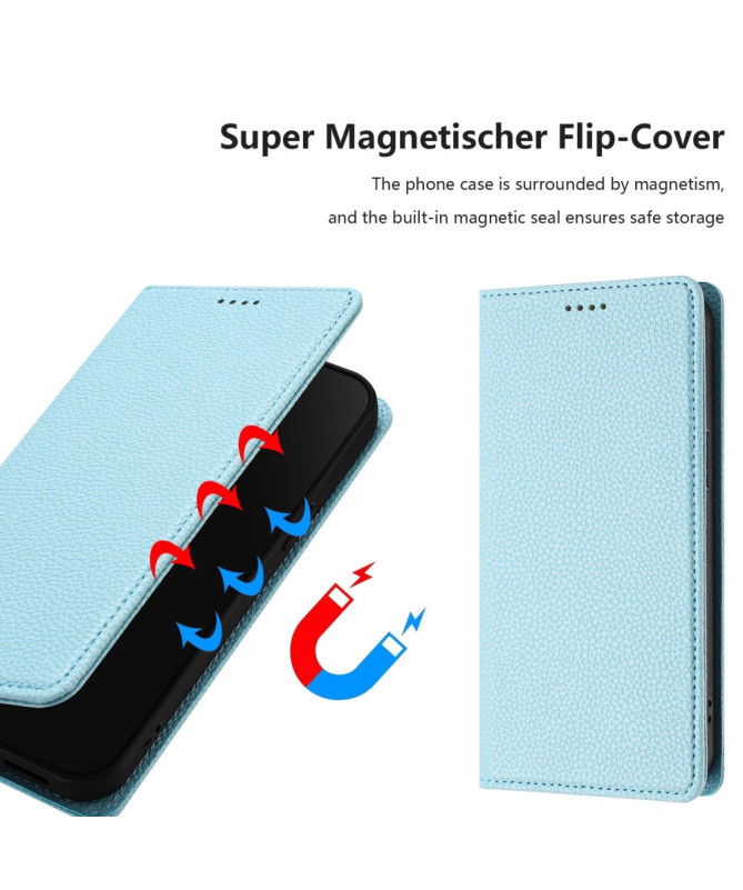 Housse Motorola Edge 50 Neo Flip Cover Texture Grainée