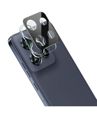 Motorola Edge 50 Neo - Protections en verre trempé pour lentille arrière (2 pièces) - Noir