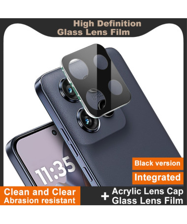 Motorola Edge 50 Neo - Protections en verre trempé pour lentille arrière (2 pièces) - Noir