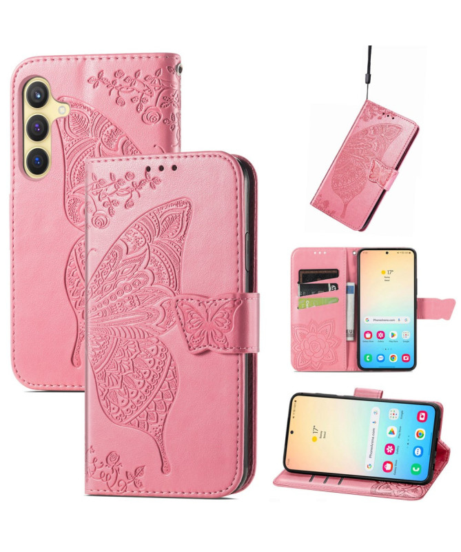 Housse Samsung Galaxy A35 5G Papillon Relief