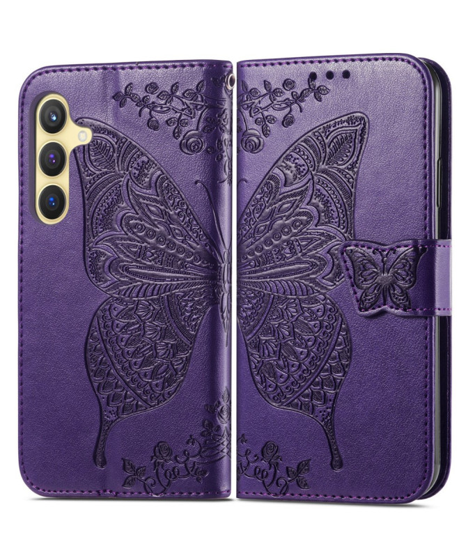 Housse Samsung Galaxy A35 5G Papillon Relief