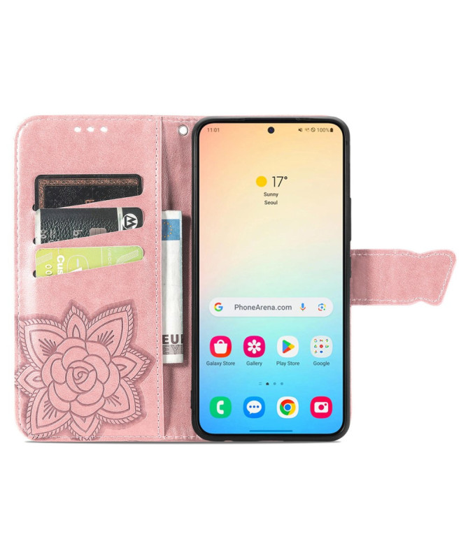 Housse Samsung Galaxy A35 5G Papillon Relief