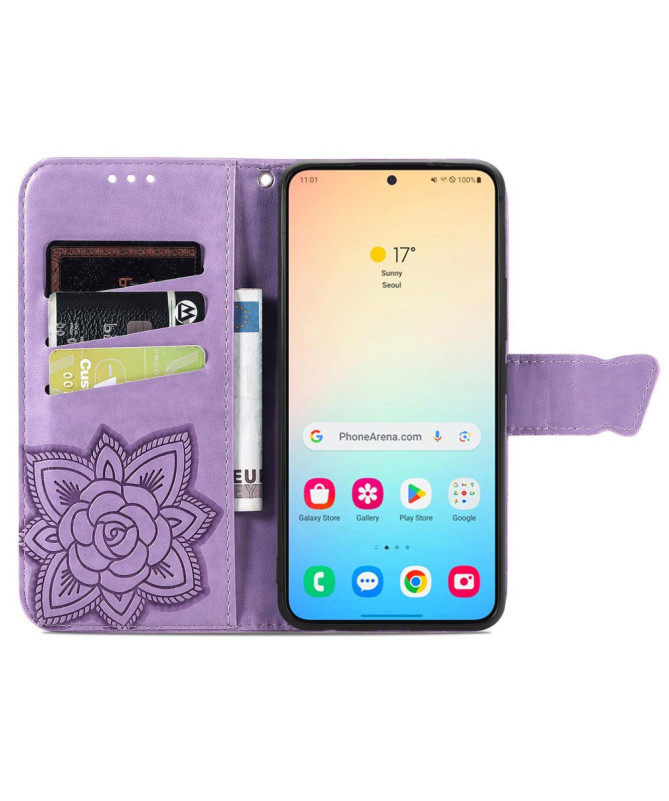 Housse Samsung Galaxy A35 5G Papillon Relief
