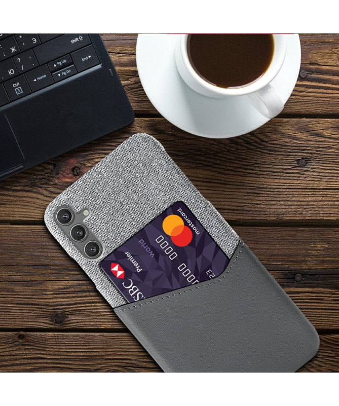TÄCKA - Coque Samsung Galaxy A35 5G Texture Tissu et Porte-carte