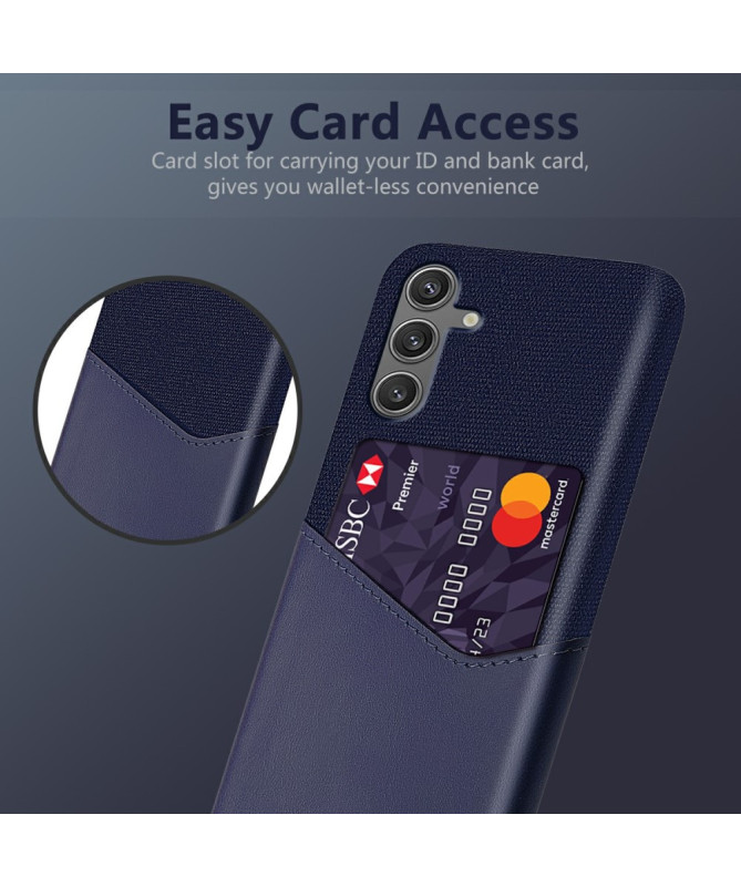 TÄCKA - Coque Samsung Galaxy A35 5G Texture Tissu et Porte-carte