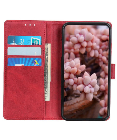 Housse Samsung Galaxy A35 5G Marius effet cuir mat Rouge - photo 18