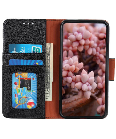 Housse Samsung Galaxy A35 5G Style Cuir Vieilli Noir - photo 8