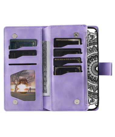 Housse Samsung Galaxy A35 5G Mandala Porte-Cartes Violet clair - photo 7