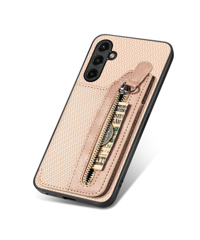 Coque Galaxy A35 5G avec porte-cartes et fermeture éclair intégrée