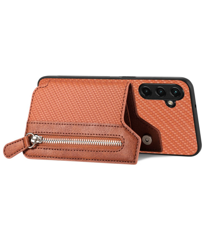 Coque Galaxy A35 5G avec porte-cartes et fermeture éclair intégrée