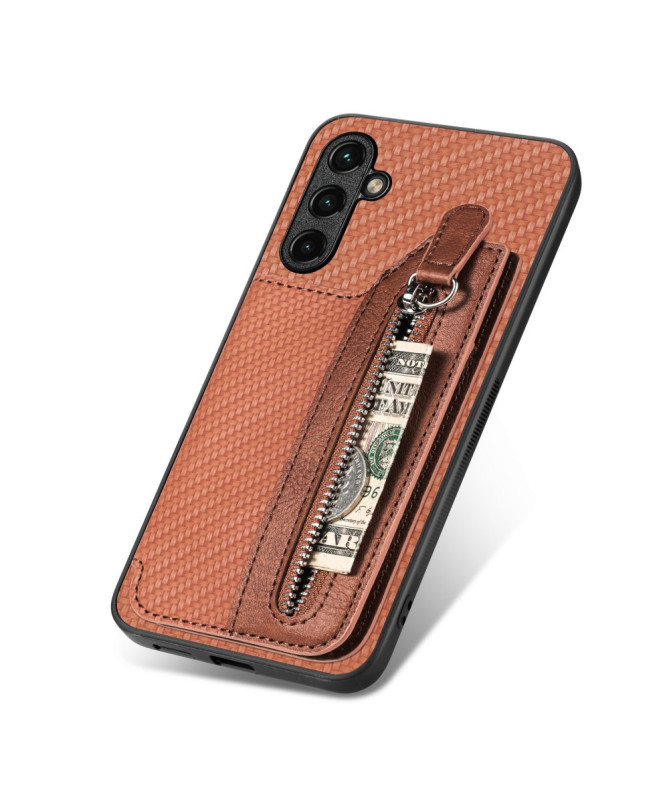 Coque Galaxy A35 5G avec porte-cartes et fermeture éclair intégrée