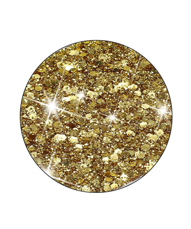 Coque Samsung Galaxy A35 5G Brillance Dorée avec Paillettes Époxy
