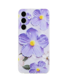 Coque Samsung Galaxy A35 5G Fleurs en Relief