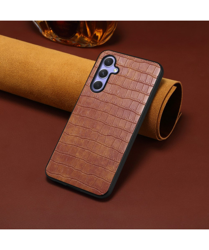 Coque Samsung Galaxy A35 5G Effet Peau Crocodile