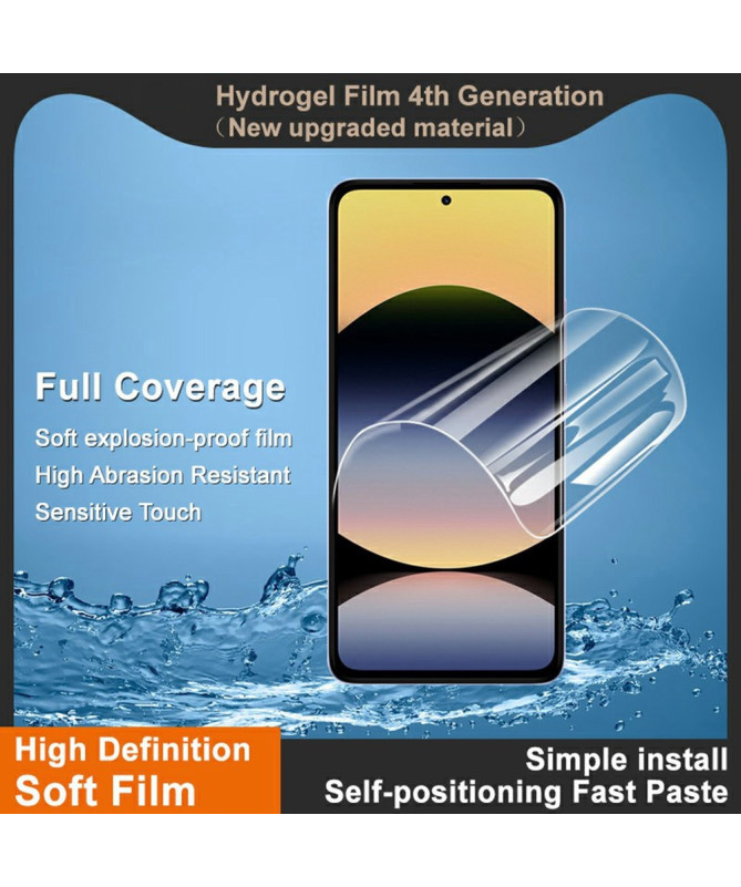 Protection d'écran Xiaomi Redmi Note 14 4G en hydrogel (2 pièces)