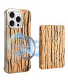 Coque iPhone 16 Pro Max MagFolio Wood | Motif Bois & MagSafe