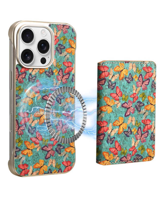 Coque iPhone 16 Pro Max MagFolio Butterfly | Motif Papillons & MagSafe