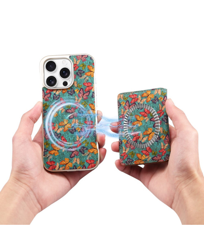 Coque iPhone 16 Pro Max MagFolio Butterfly | Motif Papillons & MagSafe