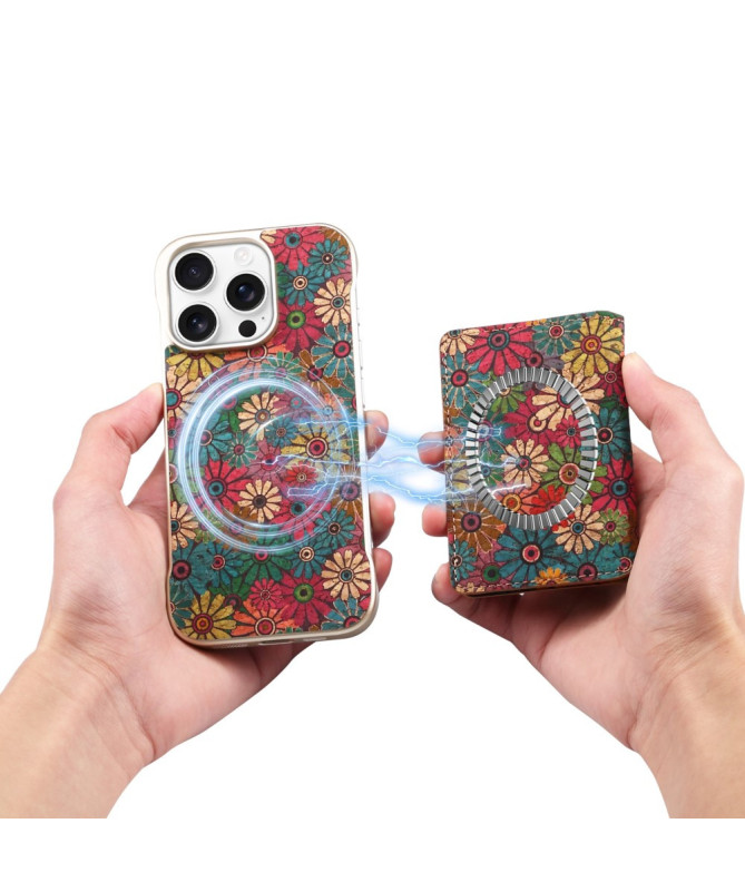 Coque iPhone 16 Pro Max MagFolio Daisy | Motif Fleuri & MagSafe