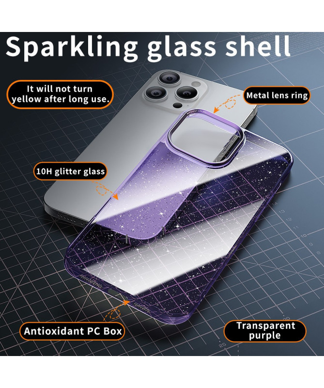 Coque iPhone 16 Pro Max CrystalGlow | Transparente et Scintillante