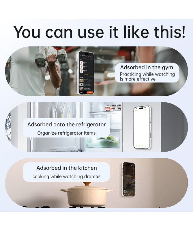 Coque iPhone 16 Pro Max Grip Stand | Support Ventouse & MagSafe