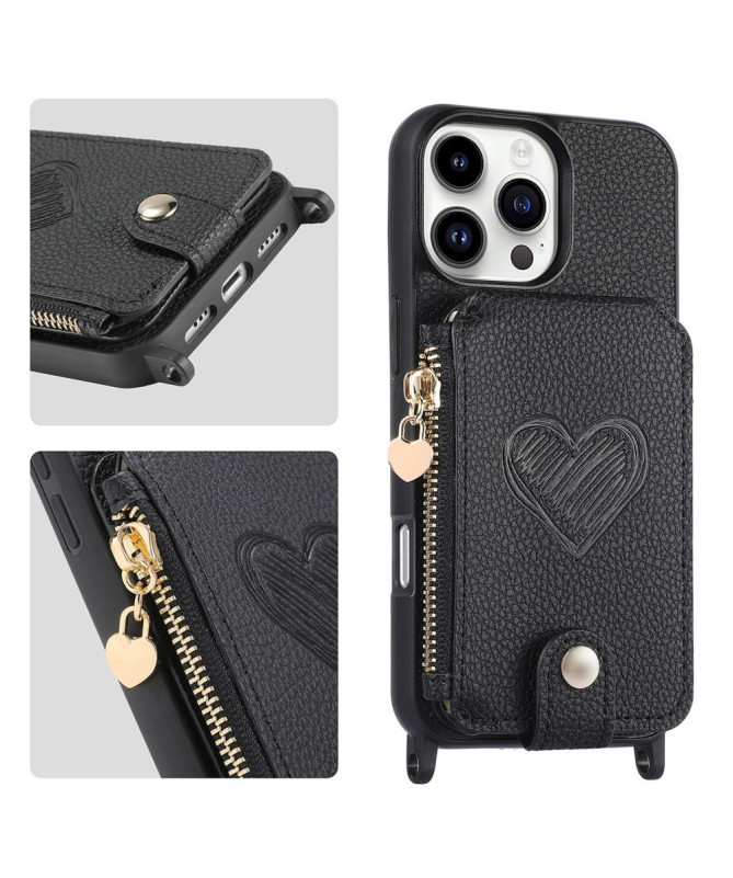 Coque iPhone 16 Pro Max Portefeuille, Stand et Lanière